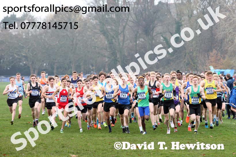 Mens under-17 British Athletics Liverpool Cross Challenge, Sefton Park, Liverpool. Photo:  David T. Hewitson/Sports for All Pics